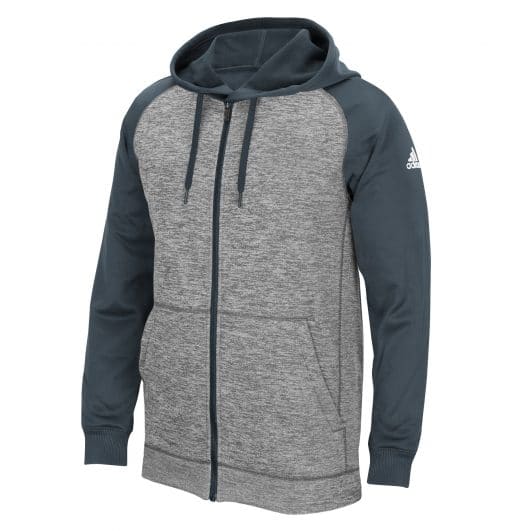 Men's Adidas Gray Heathered Onix Tech Fleece Full Zip Hoodie