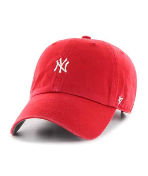 New York Yankees YOUTH 47 Brand Base Runner Red Clean Up Adjustable Hat