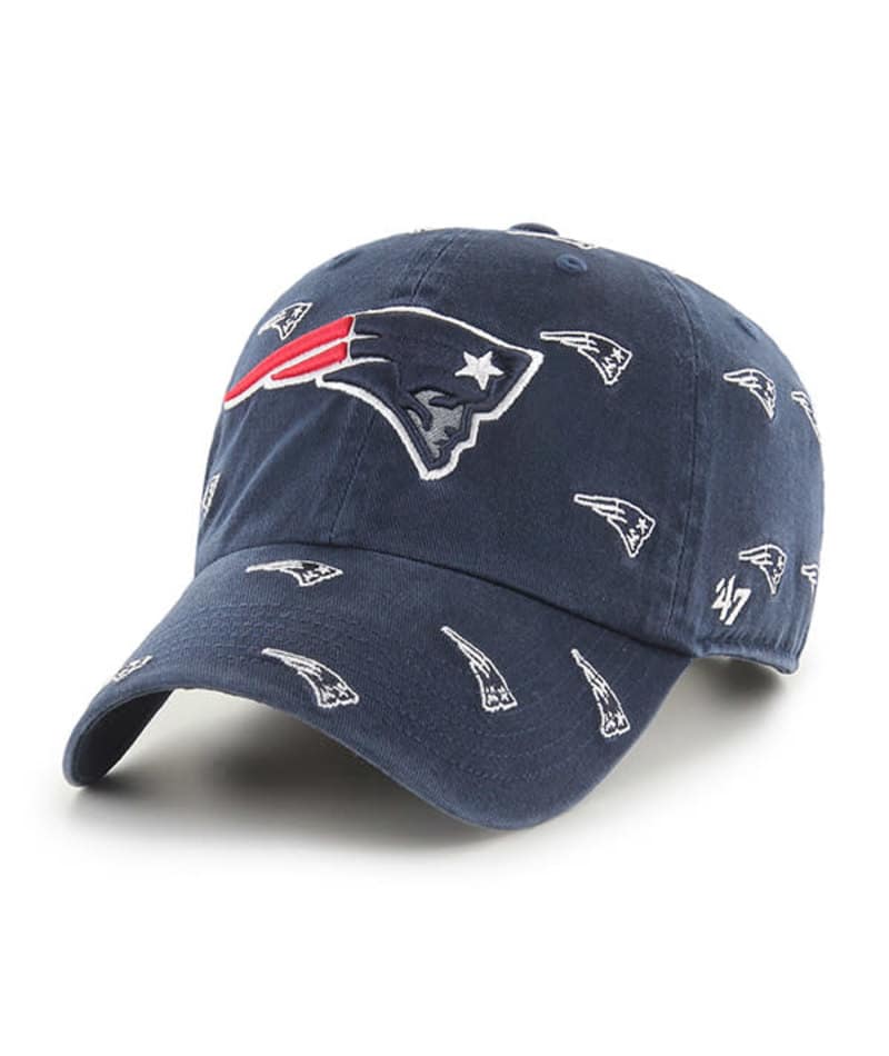 New England Patriots Women's 47 Brand Confetti Navy Clean Up Adjustable ...