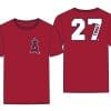 Mike Trout Los Angeles Angels 47 Brand Red Player Tee T-Shirt