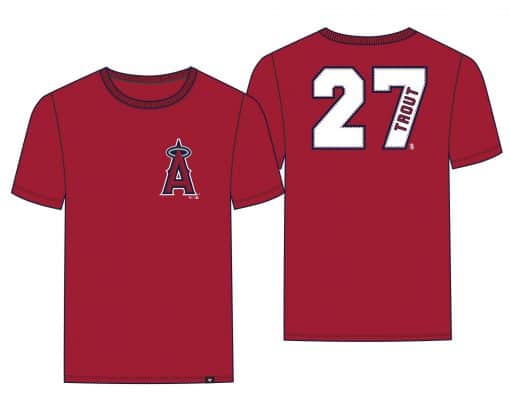 Mike Trout Los Angeles Angels 47 Brand Red Player Tee T-Shirt