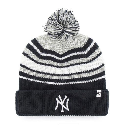 New York Yankees KIDS 47 Brand Navy Bubbler Cuff Knit Hat
