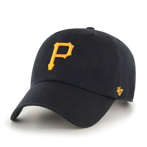 Pittsburgh Pirates Women's 47 Brand Black Clean Up Adjustable Hat