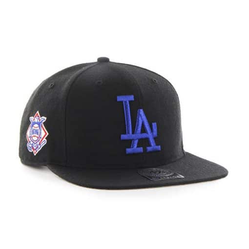 Los Angeles Dodgers 47 Brand Black Blue Sure Shot Adjustable Hat