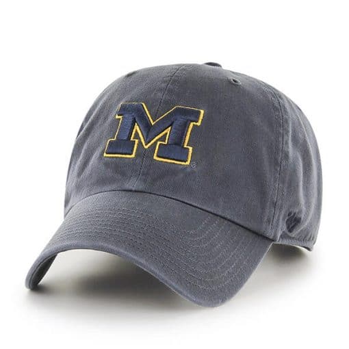 Michigan Wolverines 47 Brand Charcoal Clean Up Adjustable Hat