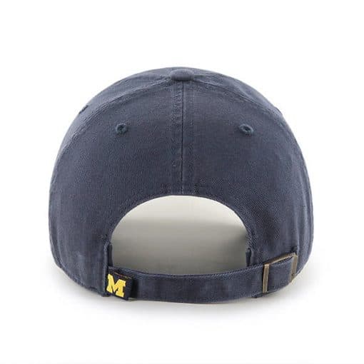 Michigan Wolverines UofM 47 Brand Vintage Navy Clean Up Adjustable Hat - Image 2