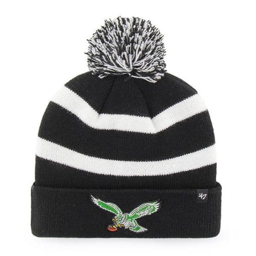 Philadelphia Eagles 47 Brand Classic Black Breakaway Cuff Knit Hat