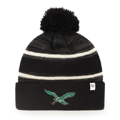 Philadelphia Eagles 47 Brand Classic Black Fairfax Cuff Knit Hat