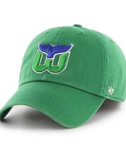 Hartford Whalers 47 Brand Vintage Green Franchise Fitted Hat - XXL