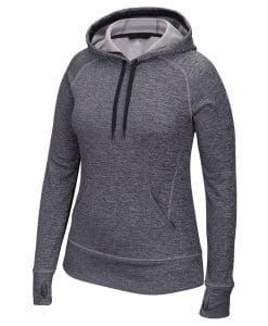 Women's Adidas Black Heathered Tech Fleece Pullover Hoodie