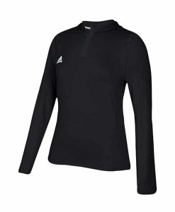 Women's Adidas Black Training 1/4 Zip Hoodie Pullover