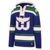 Hartford Whalers Men's 47 Brand Royal Pullover Jersey Hoodie