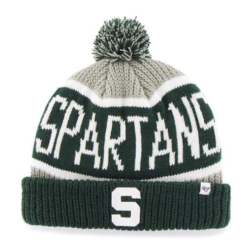 Michigan State Spartans 47 Brand Calgary Gray Cuff Knit Hat