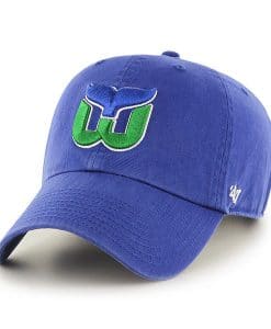 Hartford Whalers 47 Brand Vintage Blue Clean Up Adjustable Hat