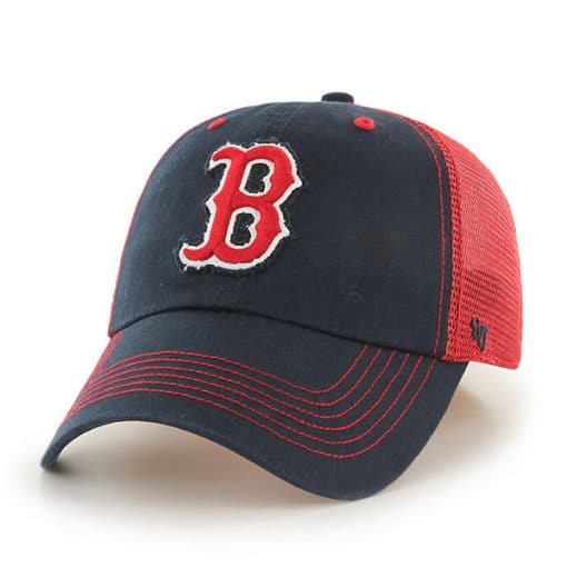 Boston Red Sox 47 Brand Navy Taylor Closer Mesh Stretch Fit Hat