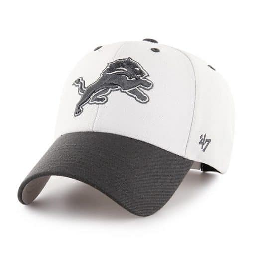 Detroit Lions 47 Brand White Audible Two Tone Adjustable Hat