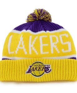 Los Angeles Lakers 47 Brand Calgary Cuff Knit Purple Hat