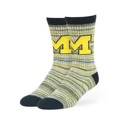Michigan Wolverines 47 Brand Women's Sport Sock Crew Socks