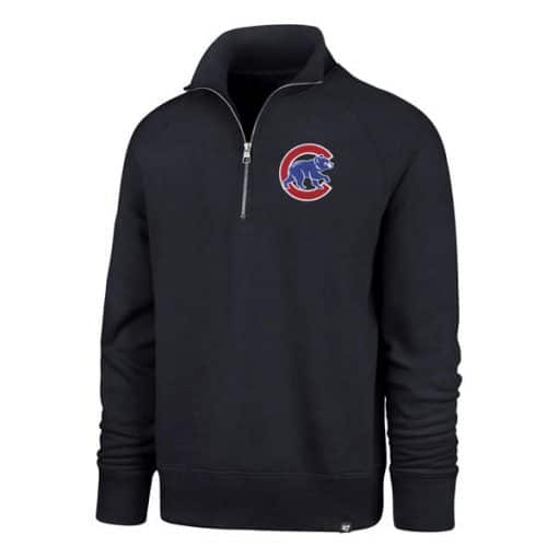 Chicago Cubs 47 Brand Men's Navy 1/4 Zip Pullover