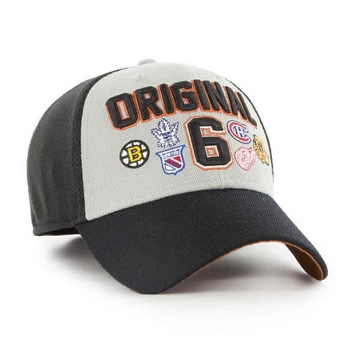 Original Six 47 Brand Contender Black Gray Stretch Fit Hat