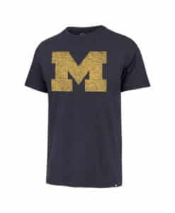 Michigan Wolverines Men's 47 Brand Atlas Blue Franklin T-Shirt Tee