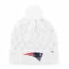 New England Patriots Women's 47 Brand White Fiona Cuff Knit Hat