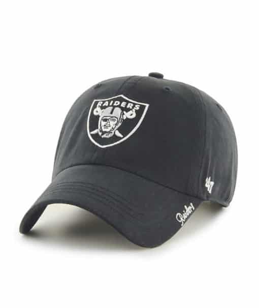 Las Vegas Raiders Women's 47 Brand Black Miata Clean Up Adjustable Hat