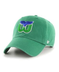 Hartford Whalers 47 Brand Vintage Green Clean Up Adjustable Hat