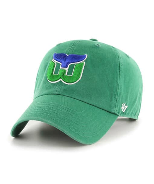 Hartford Whalers 47 Brand Vintage Green Clean Up Adjustable Hat