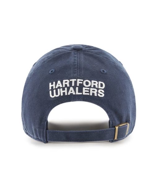Hartford Whalers 47 Brand Navy Clean Up Adjustable Hat - Image 2