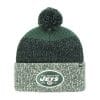 New York Jets 47 Brand Green Static Cuff Knit Hat