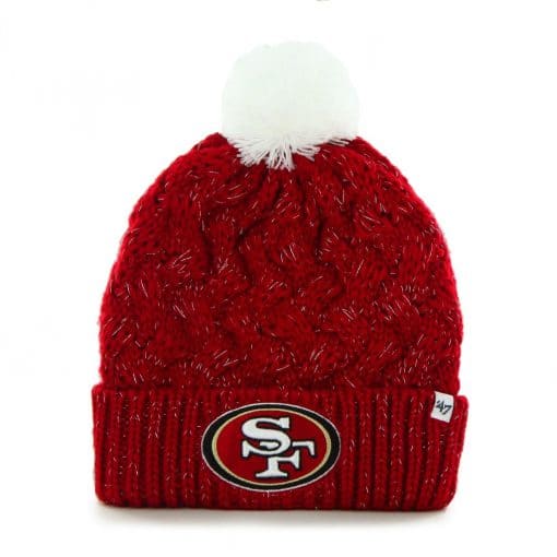 San Francisco 49ers Women's 47 Brand Red Fiona Cuff Knit Hat