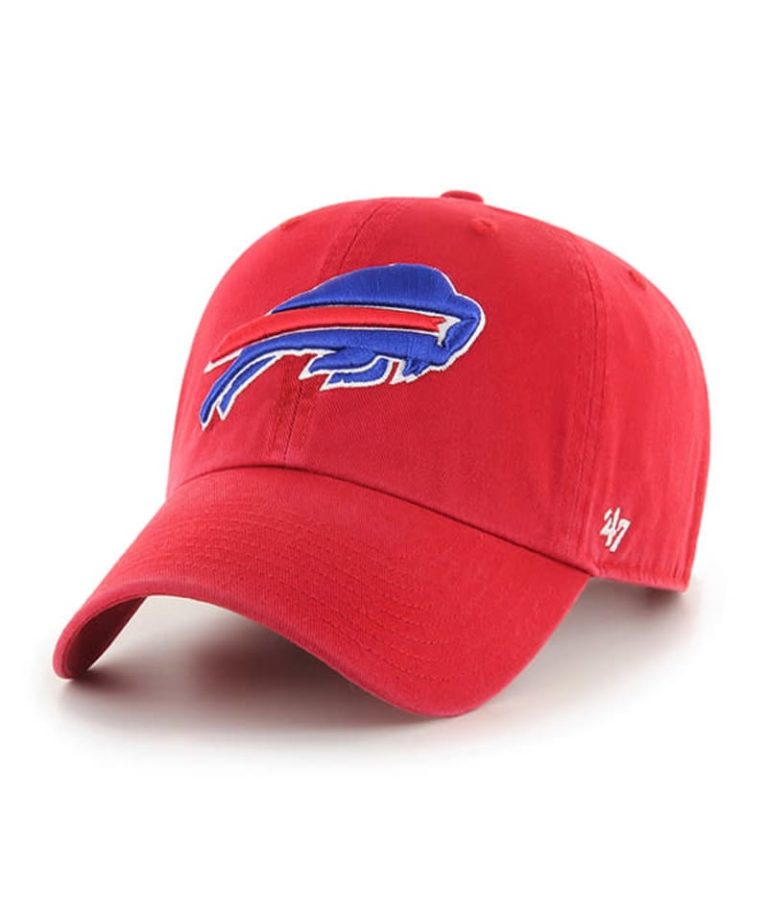 Buffalo Bills 47 Brand Red Clean Up Adjustable Hat Detroit Game Gear