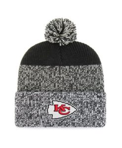 Kansas City Chiefs 47 Brand Black Static Cuff Knit Hat