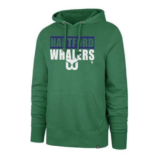 Hartford Whalers Men's 47 Brand Green Pullover Hoodie