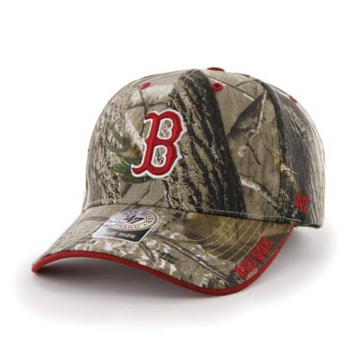 Boston Red Sox 47 Brand Realtree Camo Frost Clean Up Adjustable Hat