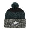 Philadelphia Eagles 47 Brand Black Static Cuff Knit Hat