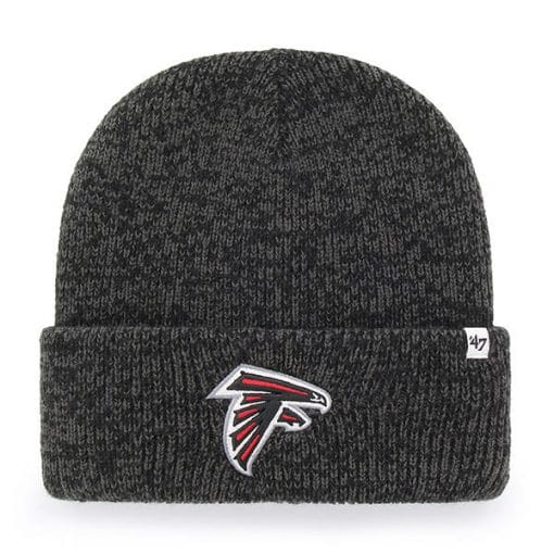 Atlanta Falcons 47 Brand Black Brain Freeze Cuff Knit Hat