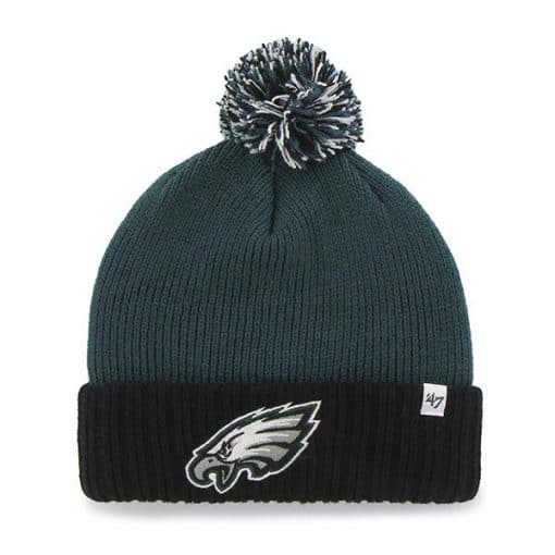 Philadelphia Eagles 47 Brand YOUTH Dunston Pacific Green Cuff Knit Hat