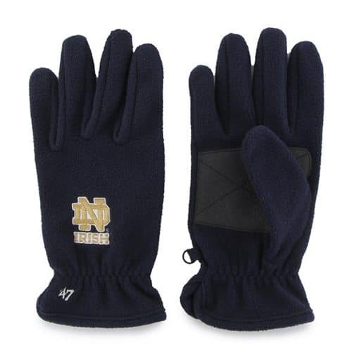 Notre Dame Fightin Irish Navy 47 Brand Fleece Gloves
