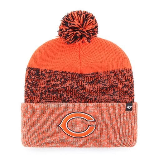 Chicago Bears 47 Brand Orange Static Cuff Knit Hat