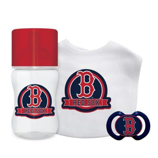 Boston Red Sox Red Baby Gift Set 3 Piece