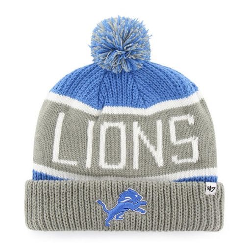 Detroit Lions 47 Brand Blue Raz Calgary Cuff Knit Hat