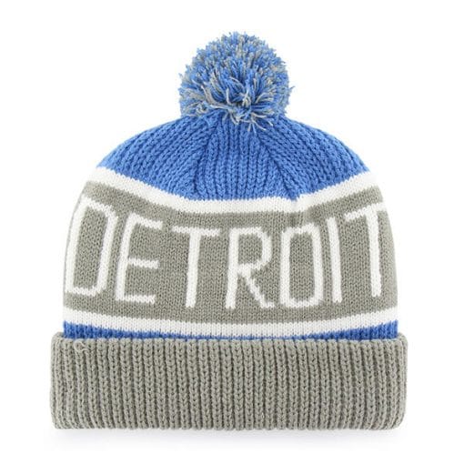 Detroit Lions 47 Brand Blue Raz Calgary Cuff Knit Hat - Image 2