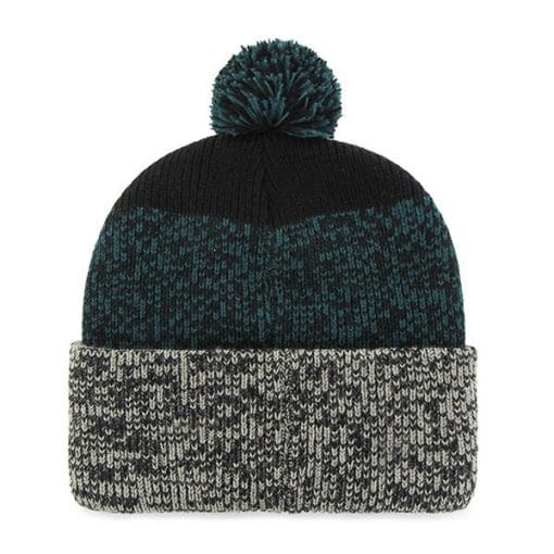 Philadelphia Eagles 47 Brand Black Static Cuff Knit Hat - Image 2