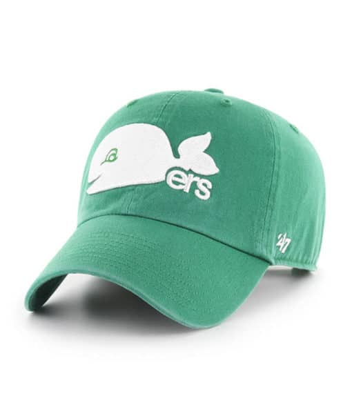 Hartford Whalers 47 Brand Arched Vintage Green Clean Up Adjustable Hat