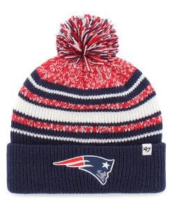 New England Patriots YOUTH 47 Brand Navy Bubbler Cuff Knit Hat