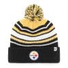 Pittsburgh Steelers YOUTH 47 Brand Black Bubbler Cuff Knit Hat