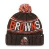 Cleveland Browns Jumble Cuff Knit Brown 47 Brand Hat