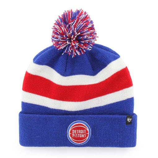 Detroit Pistons 47 Brand Royal Breakaway Cuff Knit Hat